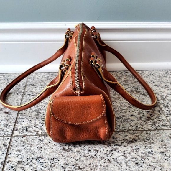 Cole Haan Leather Shoulder Bag British Tan - Picture 5 of 7